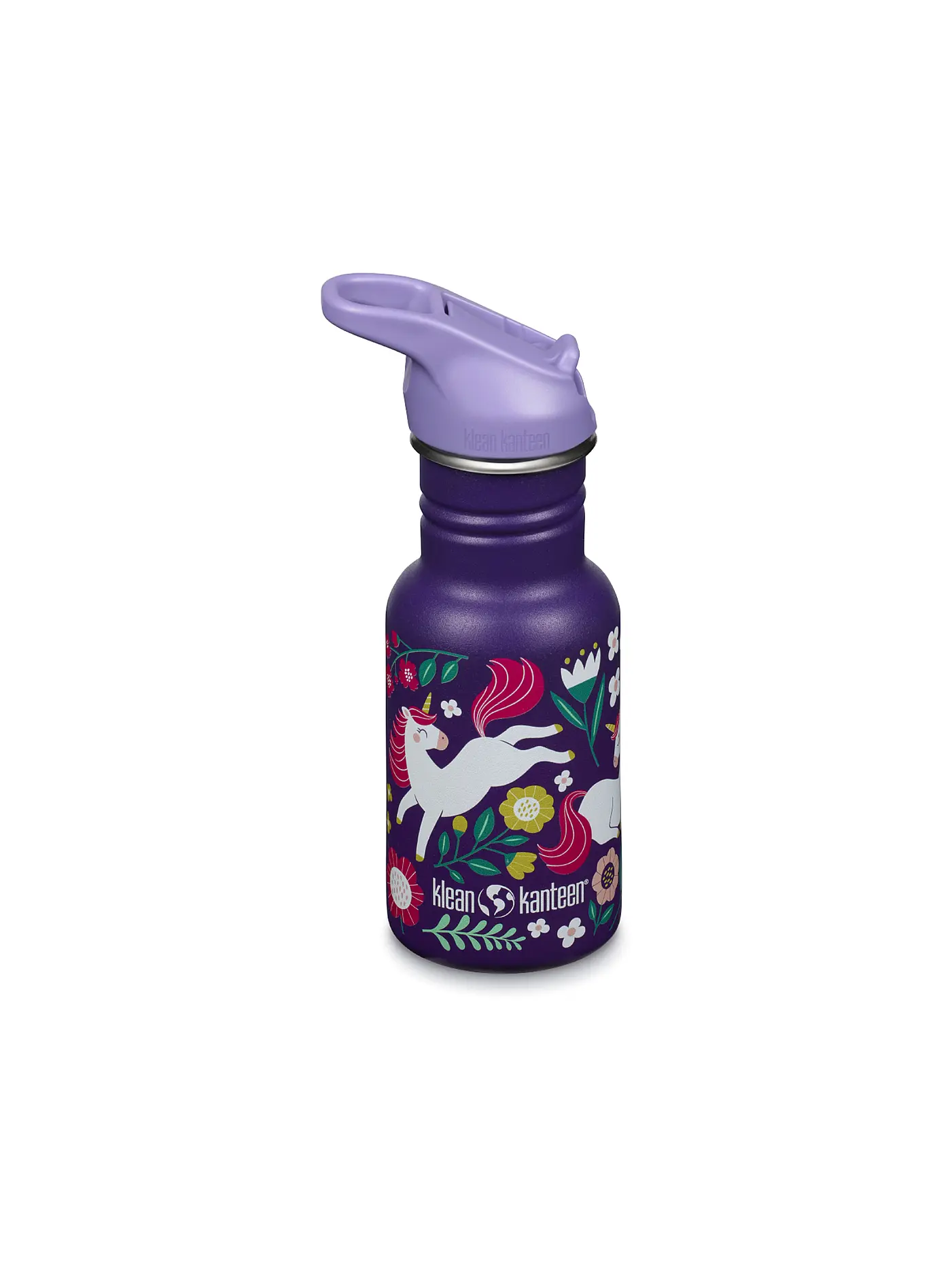 KLEAN KANTEEN | Kinder Trinkflasche Flip Seal Sport Cap Wistraw 355ml | 